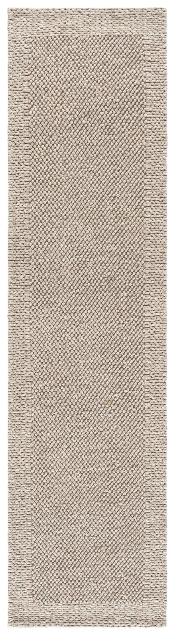 Safavieh Natura Handwoven 6X6 Ft Natural Beige Wool-Cotton Rug — Low-Profile, Durable, Minimalist Chic For Living Spaces NAT436B-6SQ
