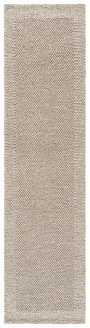 Safavieh Natura Hand-Woven Wool Blend Runner Rug Solid Beige Hallway and Bedroom Accent NAT436B-29