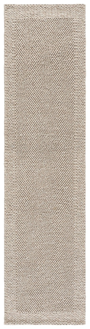 Safavieh Natura Hand-Woven Wool Blend Runner Rug Solid Beige Hallway and Bedroom Accent NAT436B-29
