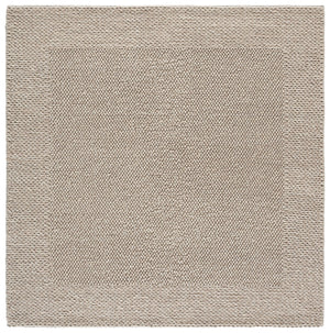 Safavieh Natura Handwoven 6X6 Ft Natural Beige Wool-Cotton Rug — Low-Profile, Durable, Minimalist Chic For Living Spaces NAT436B-6SQ