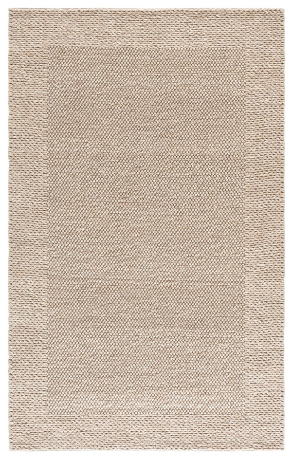 Safavieh Natura Hand-Woven Wool Blend Area Rug Neutral Beige Low Pile for Living Rooms NAT436B-6