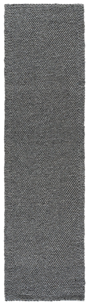 Safavieh Natura Dark Grey Hand-Woven Runner Rug — Low-Profile Wool-Cotton Blend For Narrow Halls & Entryways 2'-3" x 9'-0" NAT436F-29
