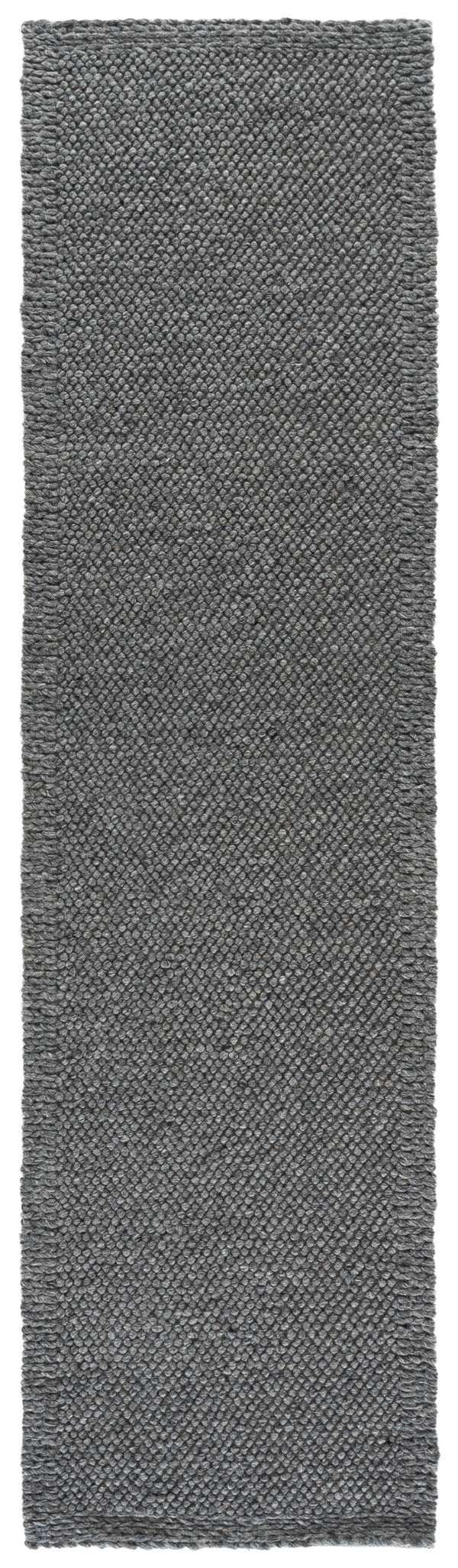 Safavieh Natura Handwoven Dark Grey Square Rug — Low-Profile Wool Blend, Durable Minimalist Foundation For Modern Homes 6'-0" x 6'-0" NAT436F-6SQ