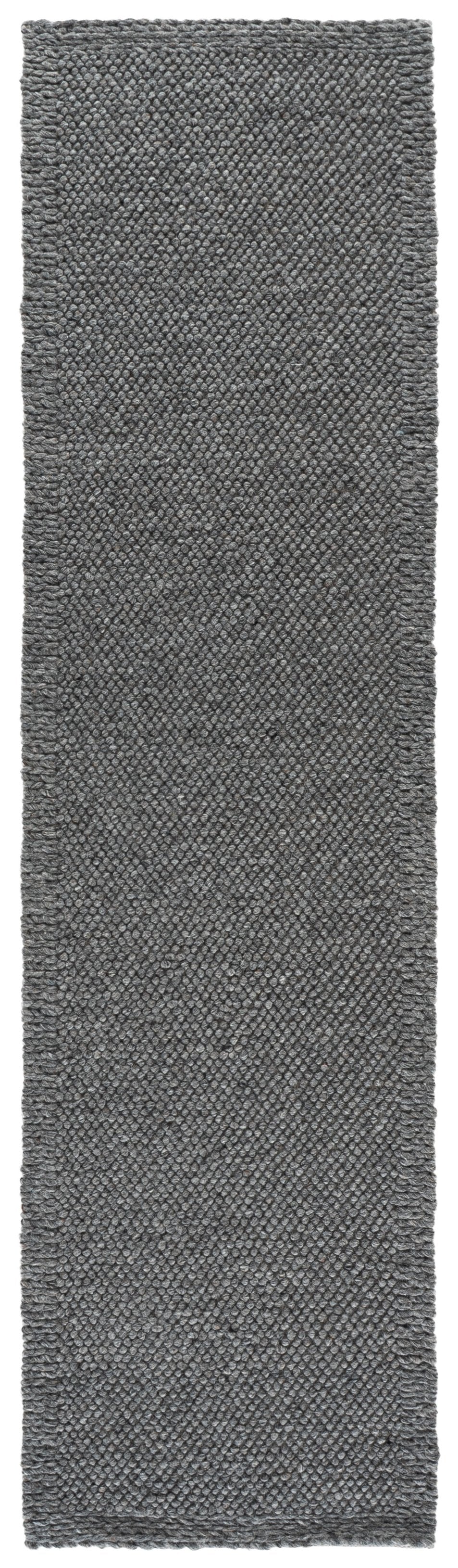 Safavieh Natura Hand‑Woven Dark Grey Area Rug — 70% Wool Low‑Pile 0.5" Durable Minimalist Accent Rug 5'-0" x 8'-0" NAT436F-5