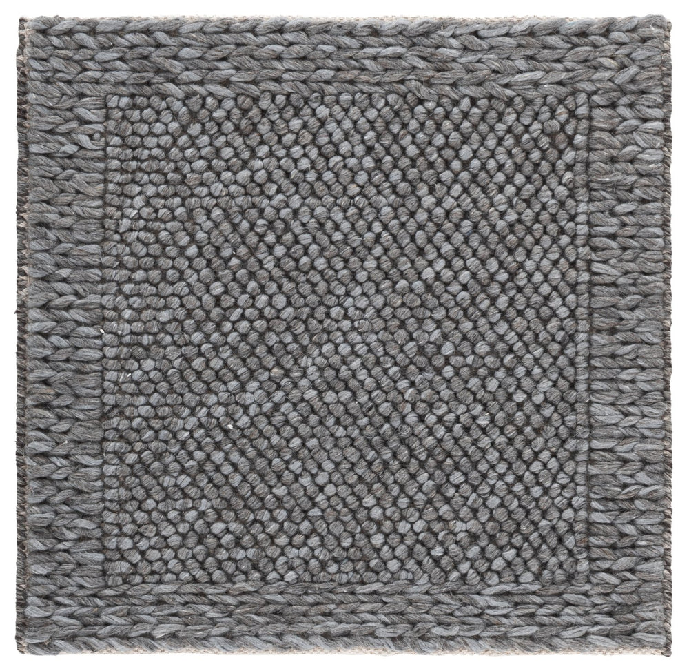 Safavieh Natura Hand‑Woven Dark Grey Area Rug — 70% Wool Low‑Pile 0.5" Durable Minimalist Accent Rug 5'-0" x 8'-0" NAT436F-5