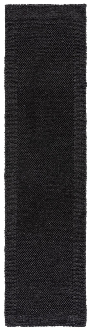 Safavieh Natura Handwoven Wool Blend Runner Solid Charcoal Artisan Texture for Modern Hallways NAT436H-29