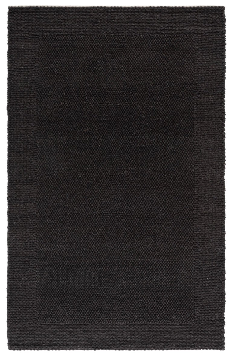 Safavieh Natura Handwoven Wool Blend Area Rug Solid Charcoal Texture for Modern Living Spaces NAT436H-5