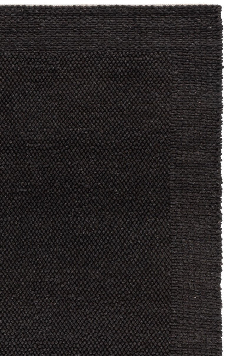 Safavieh Natura Handwoven Wool Blend Area Rug Solid Charcoal Texture for Modern Living Spaces NAT436H-5