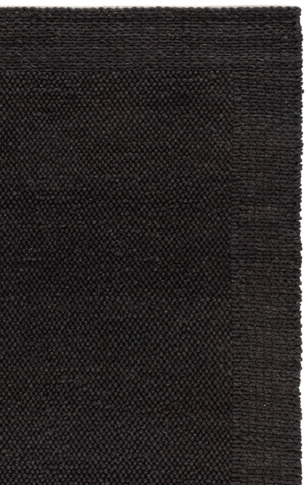 Safavieh Natura Handwoven Wool Blend Area Rug Solid Charcoal Texture for Modern Living Spaces NAT436H-5