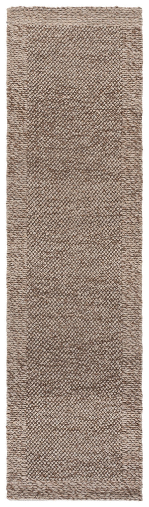 Safavieh Natura Handwoven 6X6 Light Brown Square Rug — 70% Wool Low-Profile 0.5" Pile, Modern Minimalist Anchor NAT436T-6SQ