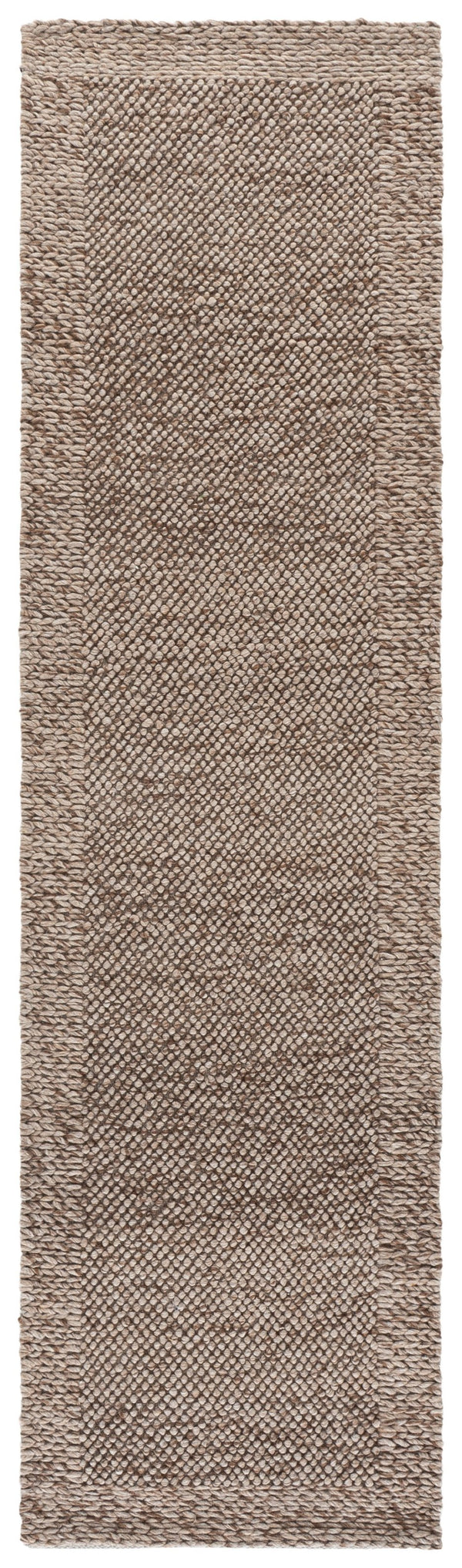 Safavieh Natura Handwoven 6X6 Light Brown Square Rug — 70% Wool Low-Profile 0.5" Pile, Modern Minimalist Anchor NAT436T-6SQ