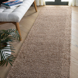 Safavieh Natura Hand-Woven Wool Runner Rug for Hallways Low Pile Transitional Warmth NAT436T-29