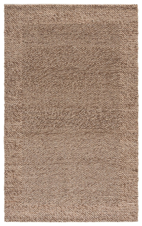 Safavieh Natura Hand Woven Wool Blend Area Rug Solid Neutral Tone for Living Room or Bedroom NAT436T-5