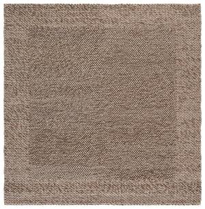 Safavieh Natura Handwoven 6X6 Light Brown Square Rug — 70% Wool Low-Profile 0.5" Pile, Modern Minimalist Anchor NAT436T-6SQ
