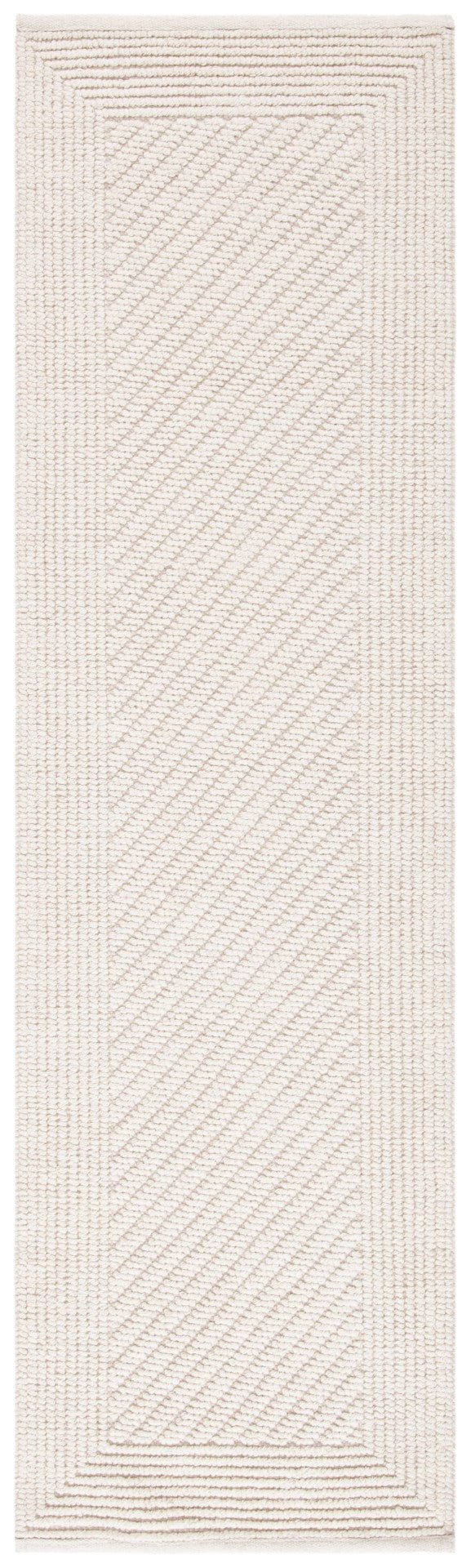 Safavieh Natura Hand-woven Large Rectangle Area Rug - Timeless Elegance In Luxurious Wool & Cotton Blend Ivory 80% Wool And 20% Cotton Nat450a-11sq