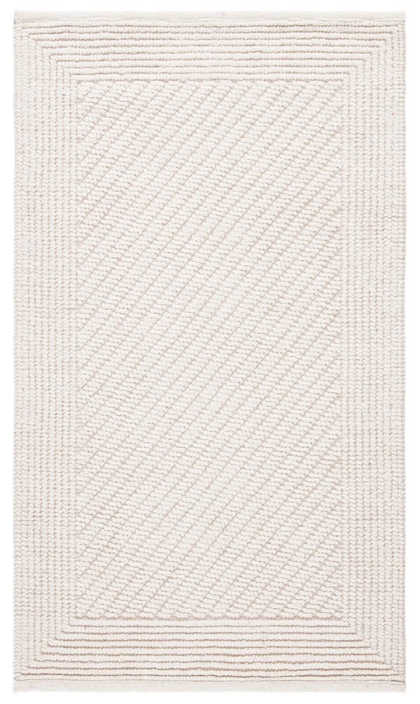 Safavieh Natura Hand-woven Large Rectangle Area Rug - Timeless Elegance In Luxurious Wool & Cotton Blend Ivory 80% Wool And 20% Cotton Nat450a-11sq
