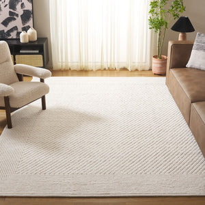 Safavieh Natura Hand-woven Large Rectangle Area Rug - Timeless Elegance In Luxurious Wool & Cotton Blend Ivory 80% Wool And 20% Cotton Nat450a-11sq