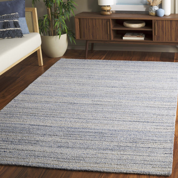 Safavieh Natura Modern Runner Area Rug - Hand-woven Soft Wool Blend For Sophisticated Home Decor Blue 80% Wool,20% Cotton Nat461m-5
