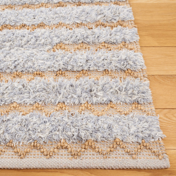 Safavieh Natura 505 Hand Woven Bohemian Rug Grey / Natural 8' x 10'