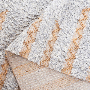 Safavieh Natura 505 Hand Woven Bohemian Rug Grey / Natural 5' x 8'