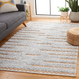 Safavieh Natura 505 Hand Woven Bohemian Rug Grey / Natural 8' x 10'