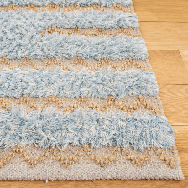Safavieh Natura 505 Hand Woven Bohemian Rug Blue / Natural 5' x 8'
