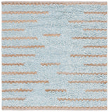 Safavieh Natura 505 Hand Woven Bohemian Rug Blue / Natural 6' x 6' Square