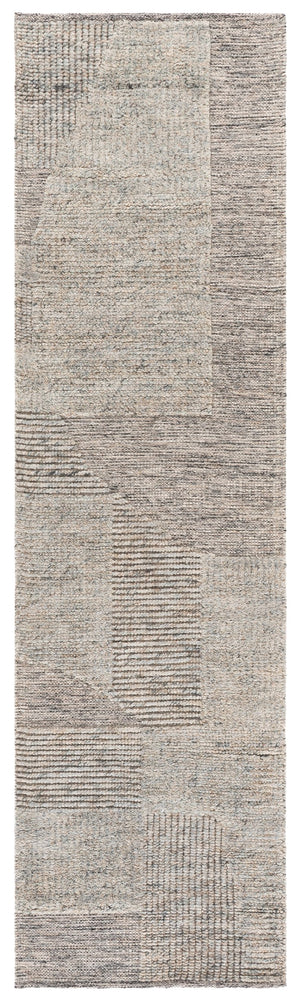 Safavieh Natural Hand-Woven Grey Beige Wool Rug — Low-Profile 3/8" Pile, Scandinavian Neutral Texture 4'-0" x 6'-0" NAT506F-4