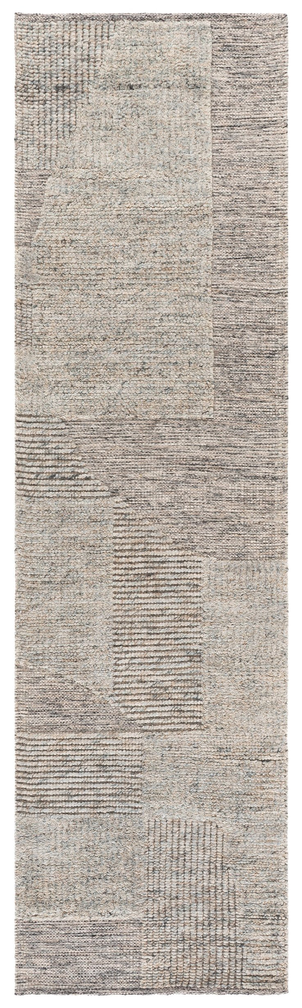 Safavieh Natural Hand-Woven Grey Beige Wool Rug — Low-Profile 3/8" Pile, Scandinavian Neutral Texture 4'-0" x 6'-0" NAT506F-4