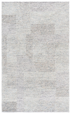 Safavieh Natural Hand-Woven Grey Beige Wool Rug — Low-Profile 3/8" Pile, Scandinavian Neutral Texture 4'-0" x 6'-0" NAT506F-4