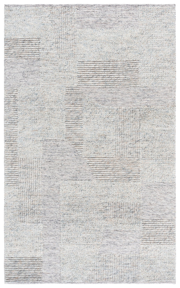 Safavieh Natural Hand-Woven Grey Beige Wool Rug — Low-Profile 3/8" Pile, Scandinavian Neutral Texture 4'-0" x 6'-0" NAT506F-4
