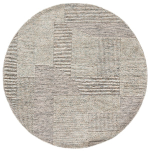 Safavieh Natural Hand-Woven Grey Beige Wool Rug — Low-Profile 3/8" Pile, Scandinavian Neutral Texture 4'-0" x 6'-0" NAT506F-4
