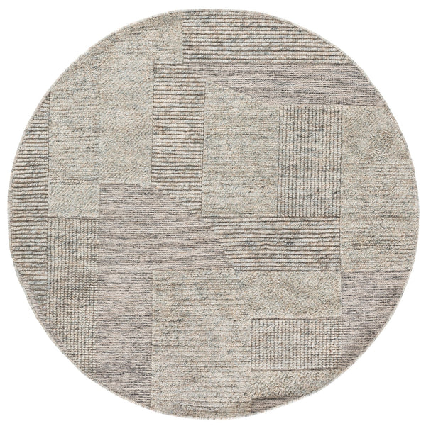 Safavieh Natural Hand-Woven Grey Beige Wool Rug — Low-Profile 3/8" Pile, Scandinavian Neutral Texture 4'-0" x 6'-0" NAT506F-4