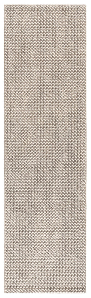 Safavieh Natura Soft Grey Ivory Hallway Runner Rug for Entryways and High Traffic Areas NAT586F-28