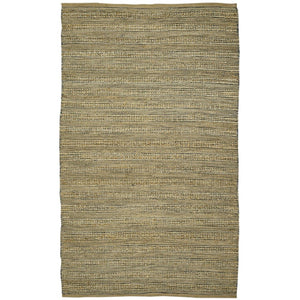 Amer Rugs Naturals Farmhouse Striped Flat-weave Area Rug - Hand-woven Jute & Cotton For Eco-friendly Decor Dark Gray Jute, Cotton Nat60203