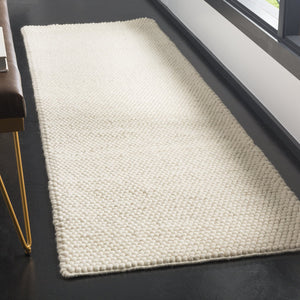 Safavieh Natura Handwoven 6X8 Oval Ivory Rug - 80% Wool 20% Cotton, Low 3/8" Pile, Timeless Textured Design NAT620A-68OV