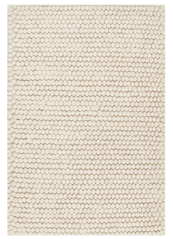 Safavieh Natura Handwoven 6X8 Oval Ivory Rug - 80% Wool 20% Cotton, Low 3/8" Pile, Timeless Textured Design NAT620A-68OV