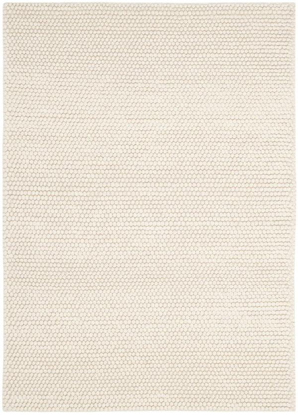 Safavieh Natura Handwoven 6X8 Oval Ivory Rug - 80% Wool 20% Cotton, Low 3/8" Pile, Timeless Textured Design NAT620A-68OV