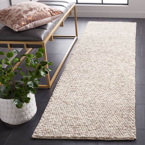 Safavieh Natura Hand-Woven 9X9 Beige Rug — 80% Wool 20% Cotton, Subtle Texture, Cozy Low-Profile 3/8" Pile NAT620B-9SQ