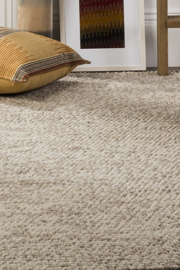 Safavieh Natura Hand-Woven 9X9 Beige Rug — 80% Wool 20% Cotton, Subtle Texture, Cozy Low-Profile 3/8" Pile NAT620B-9SQ