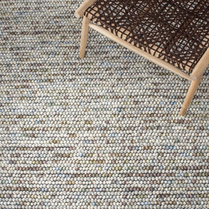 Safavieh Natura Hand Woven Wool Cotton Ivory Area Rug Artisan Flatweave for Entryways NAT620D-3SQ