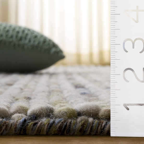 Safavieh Natura Hand Woven Wool Cotton Ivory Area Rug Artisan Flatweave for Entryways NAT620D-3SQ