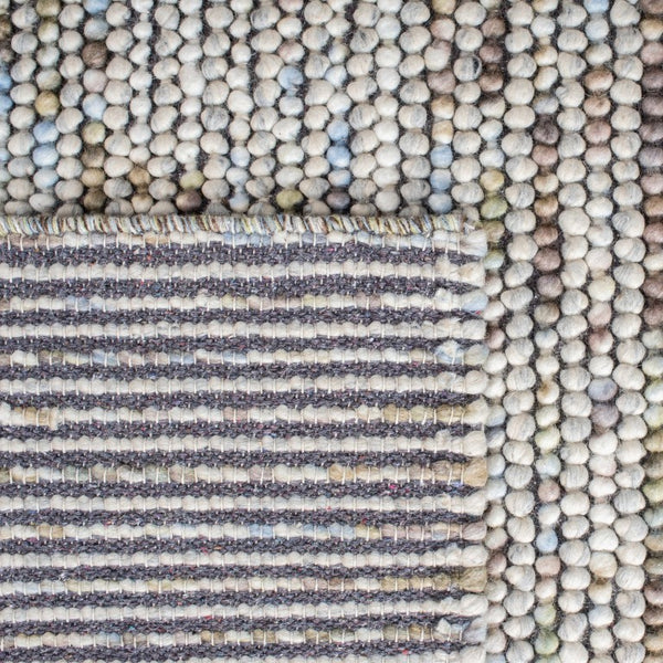 Safavieh Natura Hand Woven Wool Cotton Ivory Area Rug Artisan Flatweave for Entryways NAT620D-3SQ