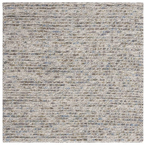 Safavieh Natura Hand Woven Wool Cotton Ivory Area Rug Artisan Flatweave for Entryways NAT620D-3SQ