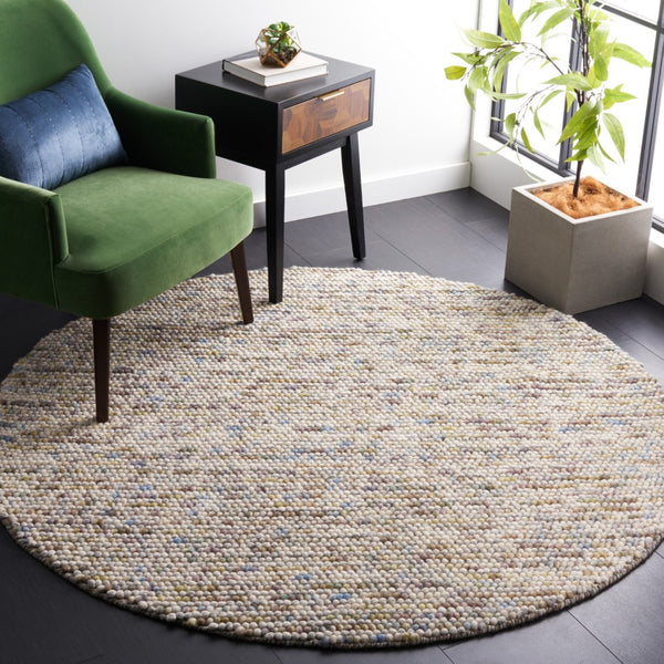 Safavieh Natura Hand Woven Oval Area Rug - Luxurious Wool & Cotton Blend For Elegant Home Decor Transformation Ivory ,Multi 80% Wool And 20% Cotton Nat620d-68ov