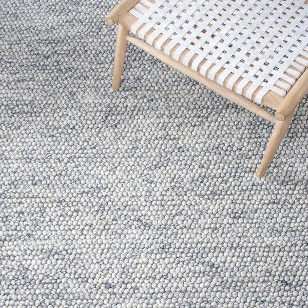 Safavieh Natura Hand Woven Wool Cotton Area Rug Solid Tonal Grey Ivory for Living Spaces NAT620G-10SQ