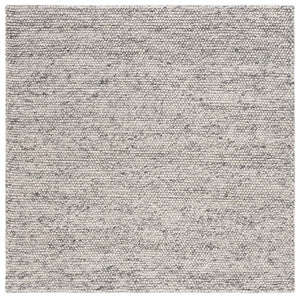 Safavieh Natura Hand Woven Wool Cotton Area Rug Solid Tonal Grey Ivory for Living Spaces NAT620G-10SQ
