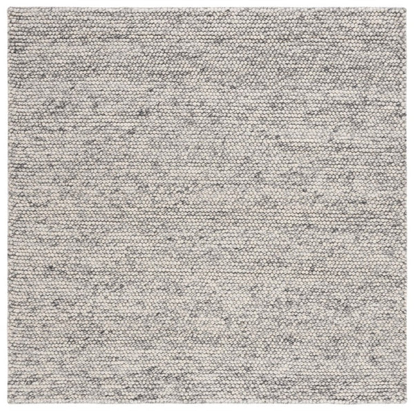 Safavieh Natura Hand Woven Wool Cotton Area Rug Solid Tonal Grey Ivory for Living Spaces NAT620G-10SQ