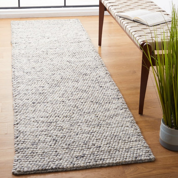 Safavieh Natura Hand Woven Wool Cotton Runner Rug Soft Tonal Grey Ivory Hallway Accent NAT620G-218