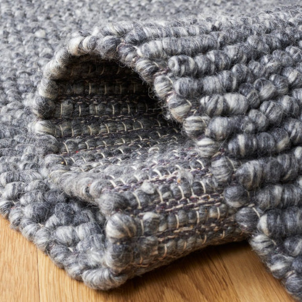 Safavieh Natura Hand Woven Wool Cotton Area Rug Oversized Dark Grey for Large Living Rooms NAT620H-1115